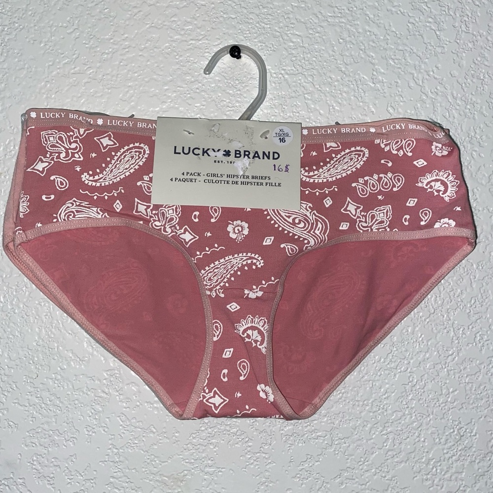 4 PACK GIRlS HIPSTER BRIEFS SiZES XL/L